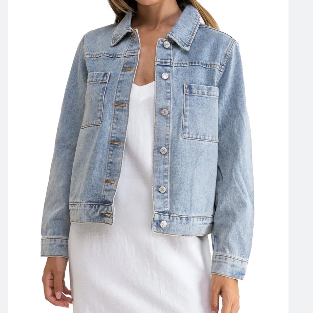 Rhythm 90’s Classic Boyfriend Denim Jacket - Light Wash
